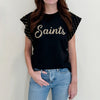 Saints Pearl Flutter Sleeve