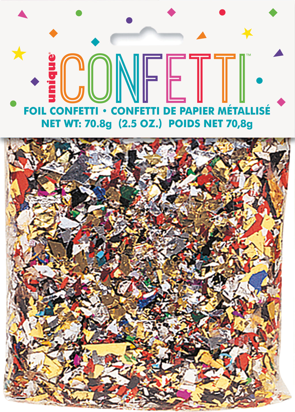 MUTLICOLOR FOIL CONFETTI