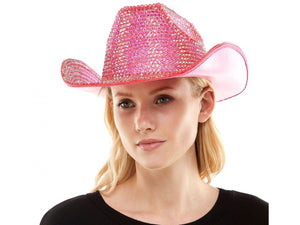 Pink Rhinestone Cowboy Hat