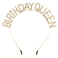 Birthday Queen Rhinestone Headband