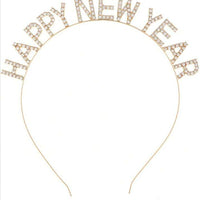 Happy New Year Rhinestone Headband