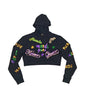 Adult Mardi Gras Explosion Crop Hoodie