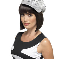 Silver Disco Sequin Hat