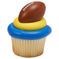 Sports Cupcake Rings 12 ct.