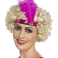 FLAPPER HEADBAND with Feather