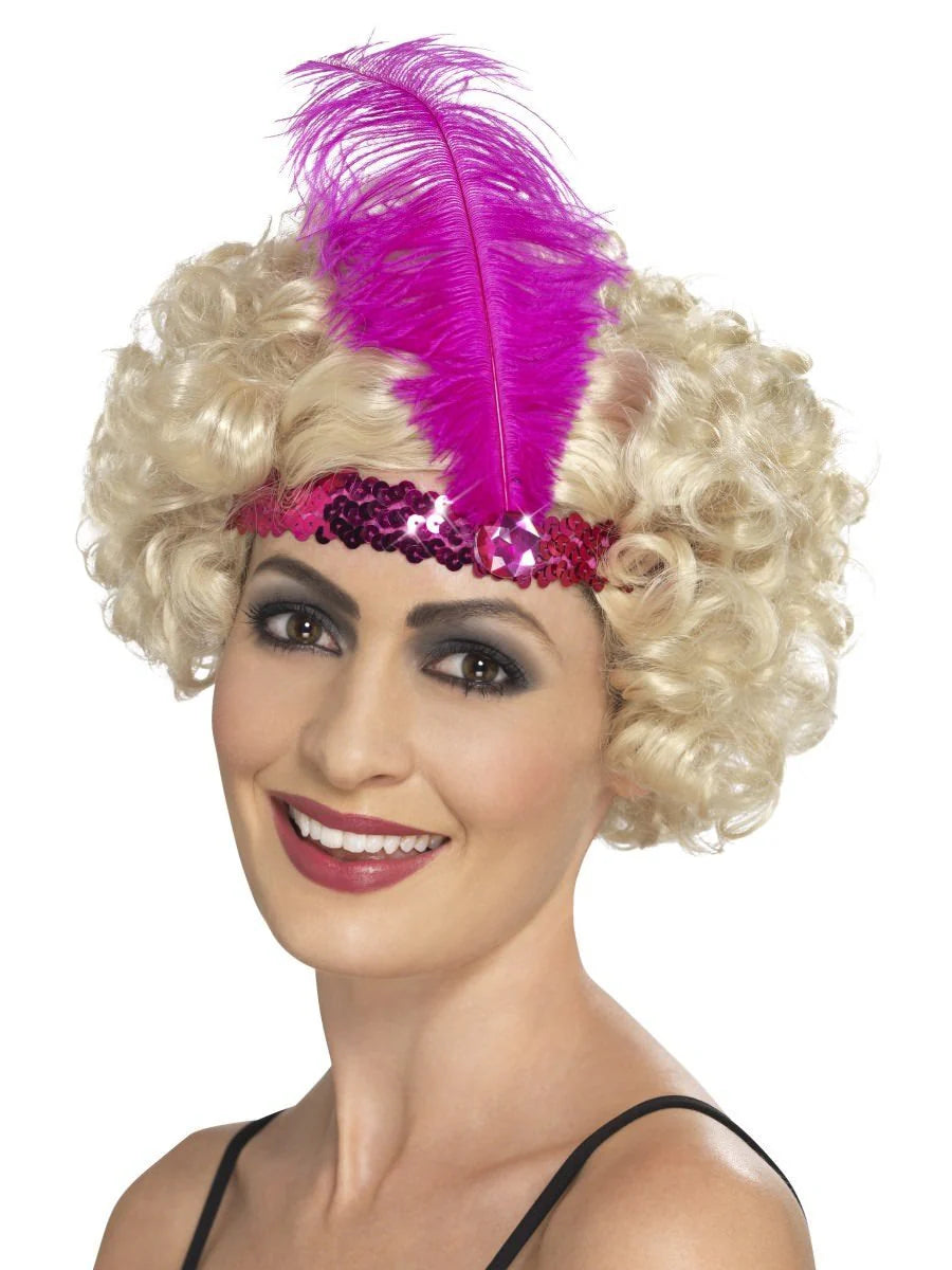 FLAPPER HEADBAND with Feather