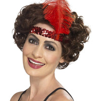 FLAPPER HEADBAND with Feather