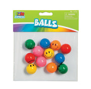 Smile Face Bouncing Balls 12 ct.