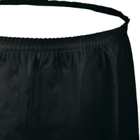 Black Velvet Tableskirt  29 in. X 14 ft.