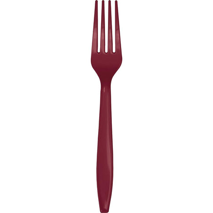 BURGUNDY FORKS 24 CT. 