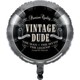 18" Vintage Dude Foil Balloon