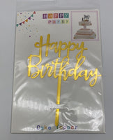 Acrylic Happy Birthday Cake Topper