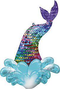 39" MERMAID SEQUIN TAIL SHAPE