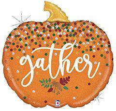 28" GATHER PUMPKIN SHAPE