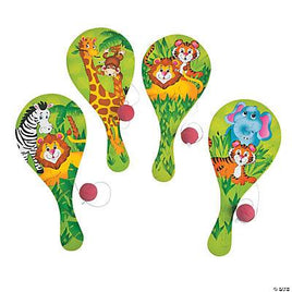 ZOO ANIMAL PADDLEBALL GAMES  1 ct, 