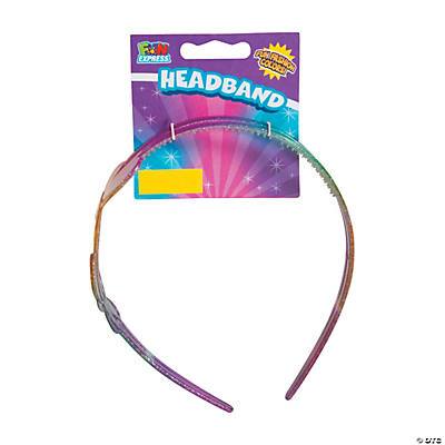  GLITTER RAINBOW HEADBAND  1 ct. 