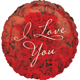 17" I Love You Roses Foil Balloon