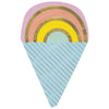 Pastel Ice Cream Shaped Luncheon Napkins  16ct - Foil Stamping