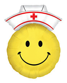 28" SMILEY NURSE SHAPE FOIL