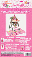 First Birthday Pink High Chair Decorating Kit