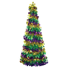 Mardi Gras Large Tinsel Tree