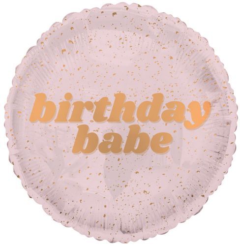 18" 24K Birthday Babe Foil Balloon