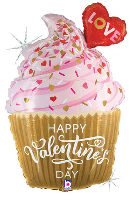 31" Valentine Golden Cupcake