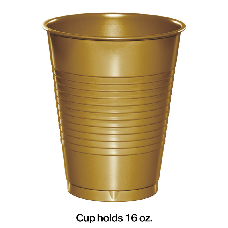 Gold 9oz Plastic Tumblers (72ct)