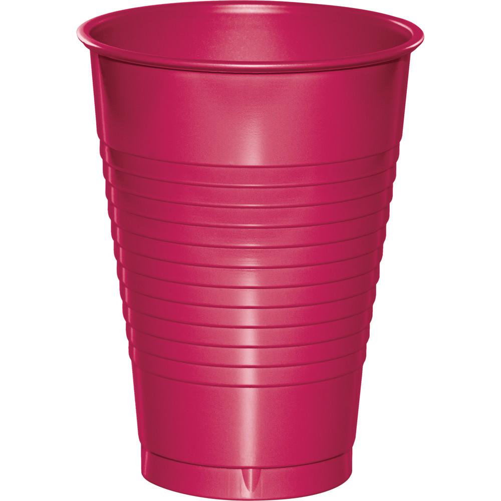 12 Oz. Pink Plastic Cups - 50 Ct.