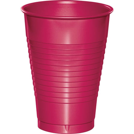 12 oz Hot Pink Plastic Cup 20 ct