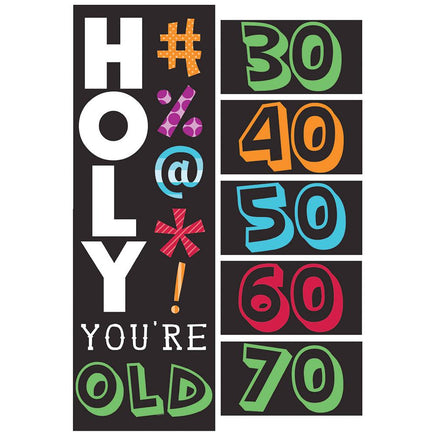 Holy Bleep Giant Party Banner w/Stickers 1 ct. 