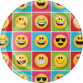 9 in Show Your Emojions Paper Plate 8 ct 