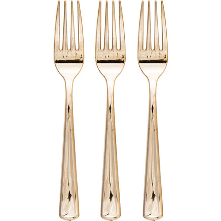 Metallic Gold Forks 24 ct.