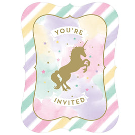 Unicorn Sparkle Invitation 8 ct.