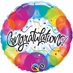 18" CONGRATS BALLOONS FOIL BALLOON