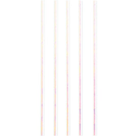 PAPER STRAWS IRIDESCENT 24 CT