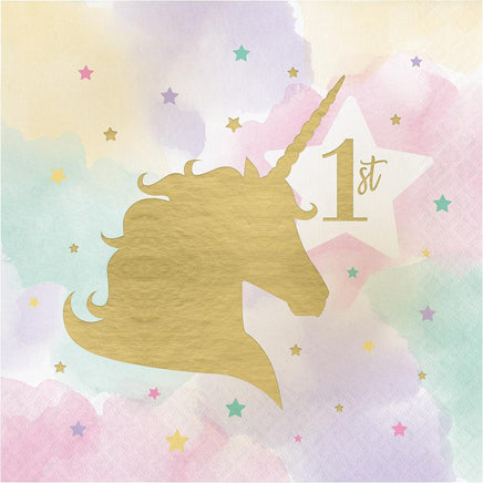 Unicorn Sparkle 16th Lunch Napkins 16 ct.