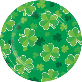 Irish Clover  Shamrock Toss Dessert Paper Plates 8 ct.