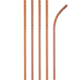 Foil Rose Gold Paper Straws  10ct.