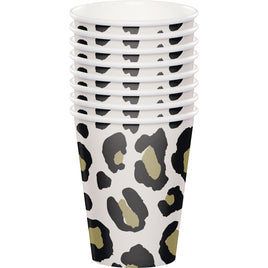 9 oz.Leopard Paper Cup 8 ct.