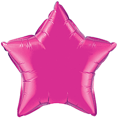 36" MAGENTA STAR FOIL