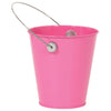 PINK METAL BUCKET WITH HANDLE  1 CT. 