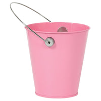 PINK METAL BUCKET WITH HANDLE  1 CT. 