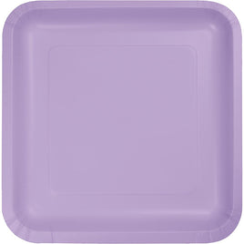LUSCIOUS LAVENDER SQUARE PAPER LUNCH PLATES 18 CT. 