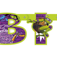 TMNT Mutant Mayhem "Happy Birthday" Jointed Banner