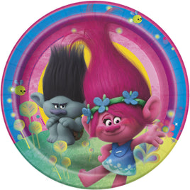 Trolls Round 9" Dinner Plates  8ct