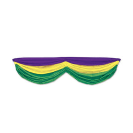 Mardi Gras Draped Fabric Bunting