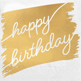 Golden Age Birthday Luncheon Napkins