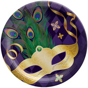 Mardi Gras Masquerade 7" Round Plates