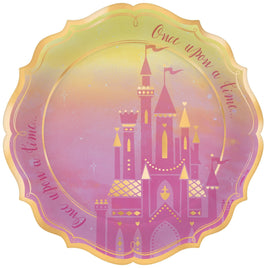 ©Disney Princess 10 1/2" Metallic Shaped Plates  8 ct.